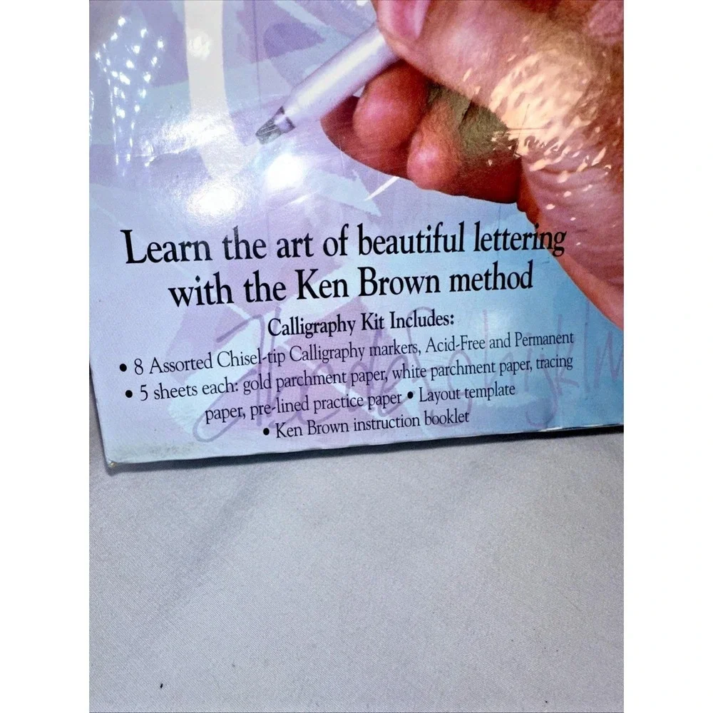 Calligraphy With Ken Brown  New & Sealed Markers, paper, Instruction Booklet